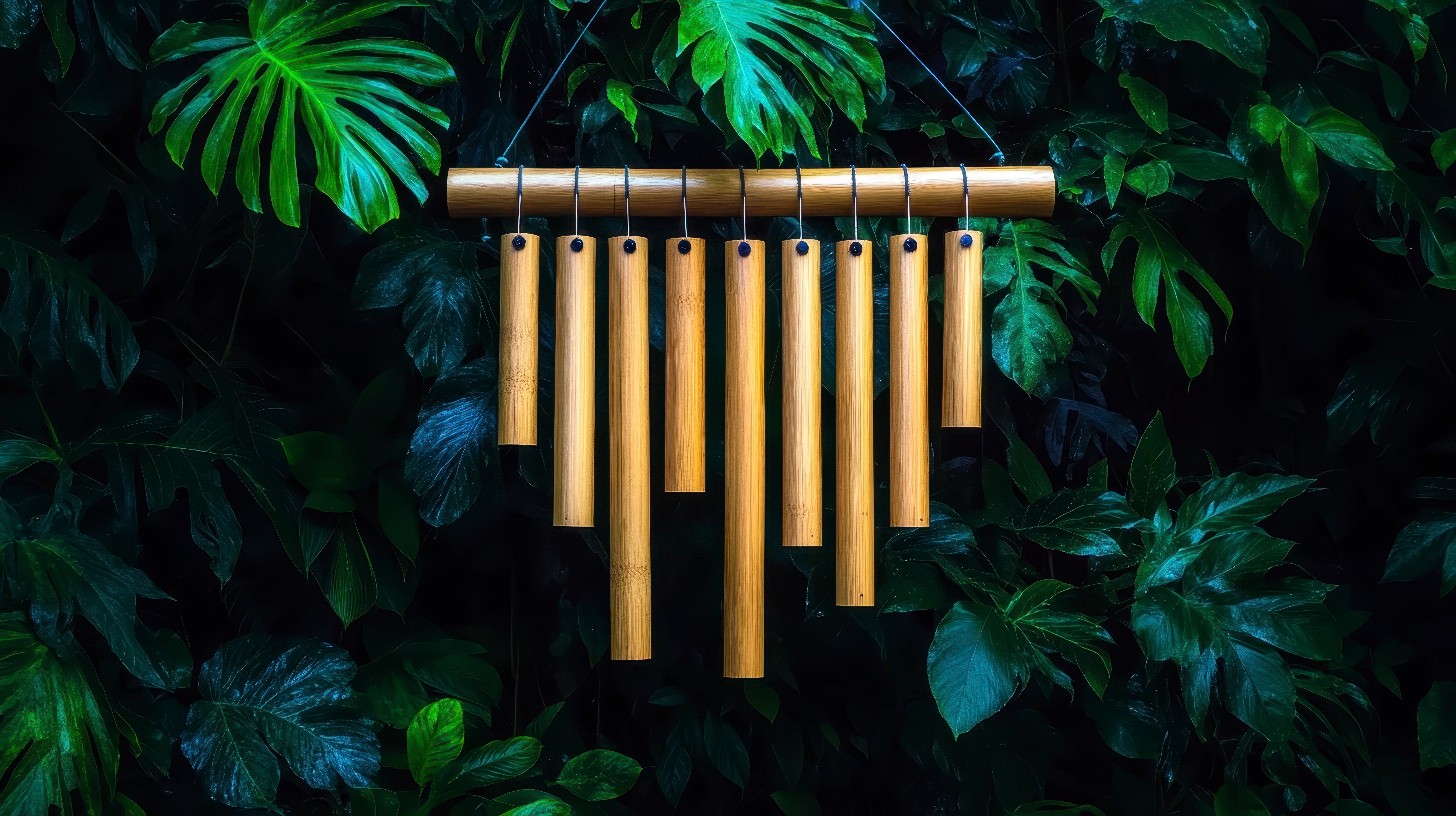 Tuned Bamboo Wind Chimes