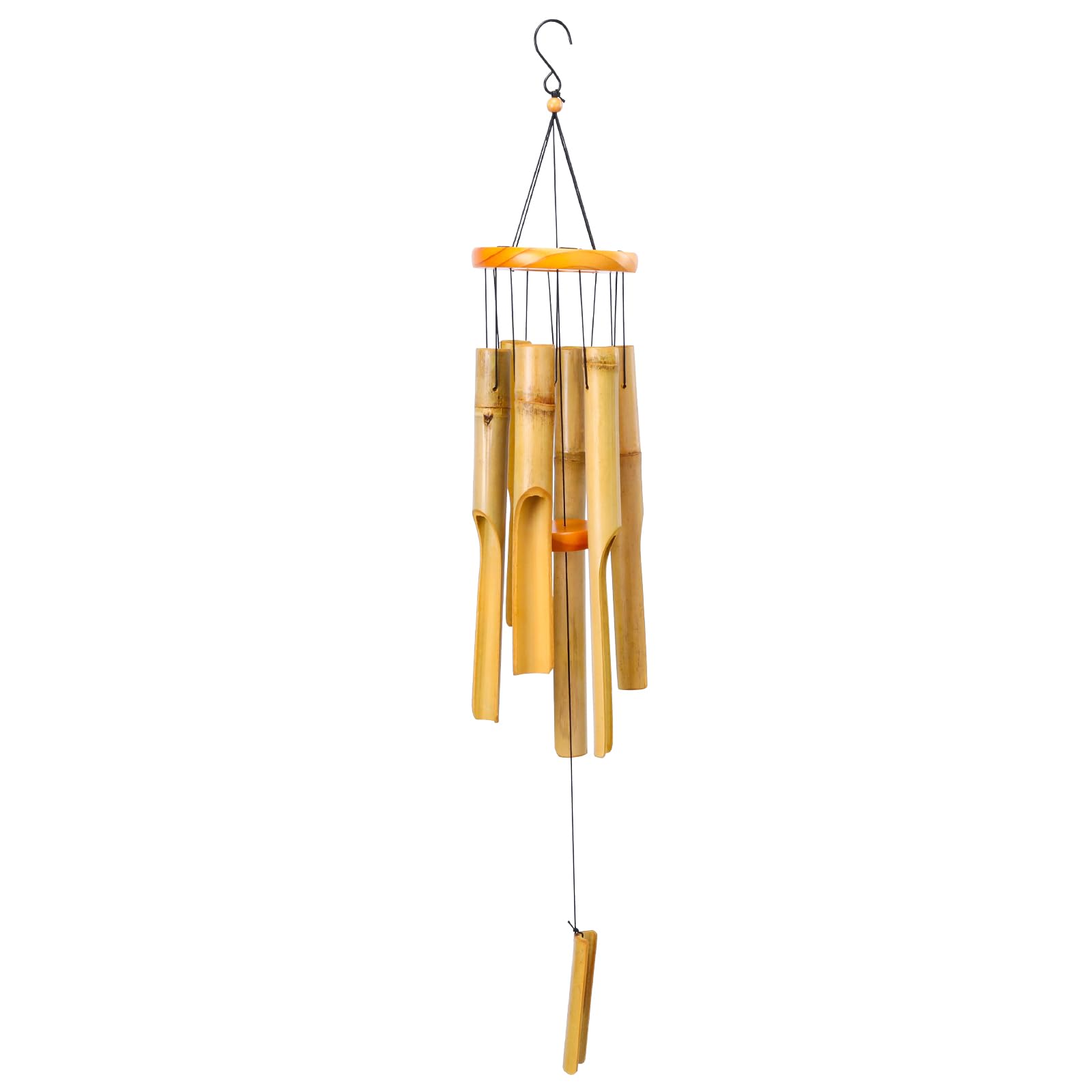 MUMTOP Bamboo Wind Chimes for Outside-Wooden Wind Chime - 31 Inch Bamboo Chimes for Outdoors,Patio,Garden,Yard,Home,Tree Decor
