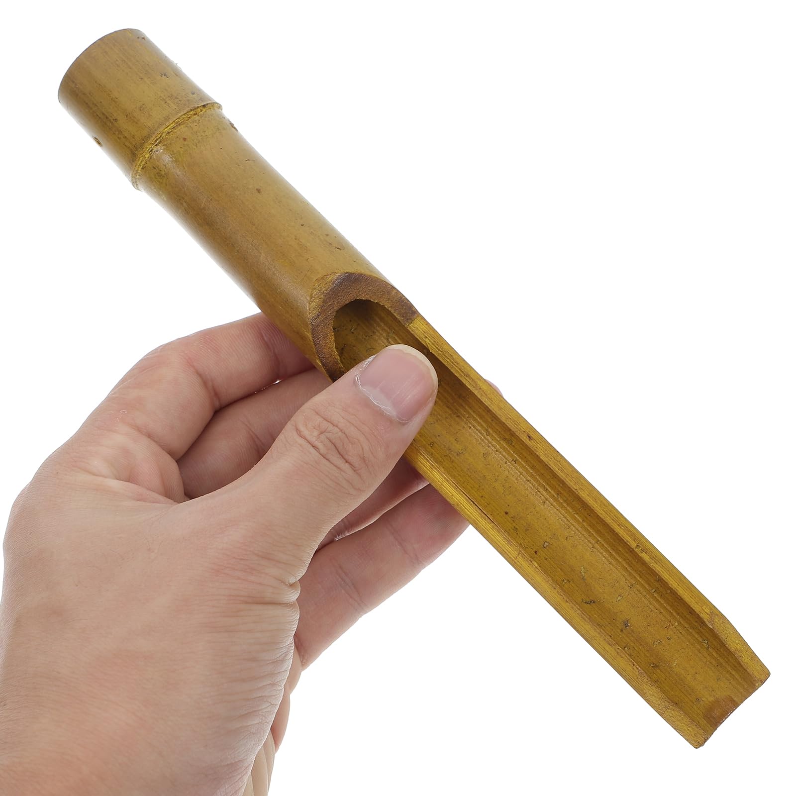 POPETPOP 1 Set Bamboo Wind Chimes Kit: DIY Outdoor Wooden Wind Chime Tubes with Blocks and Clappers for Garden, Patio, Home Decor - 7.9 Inch