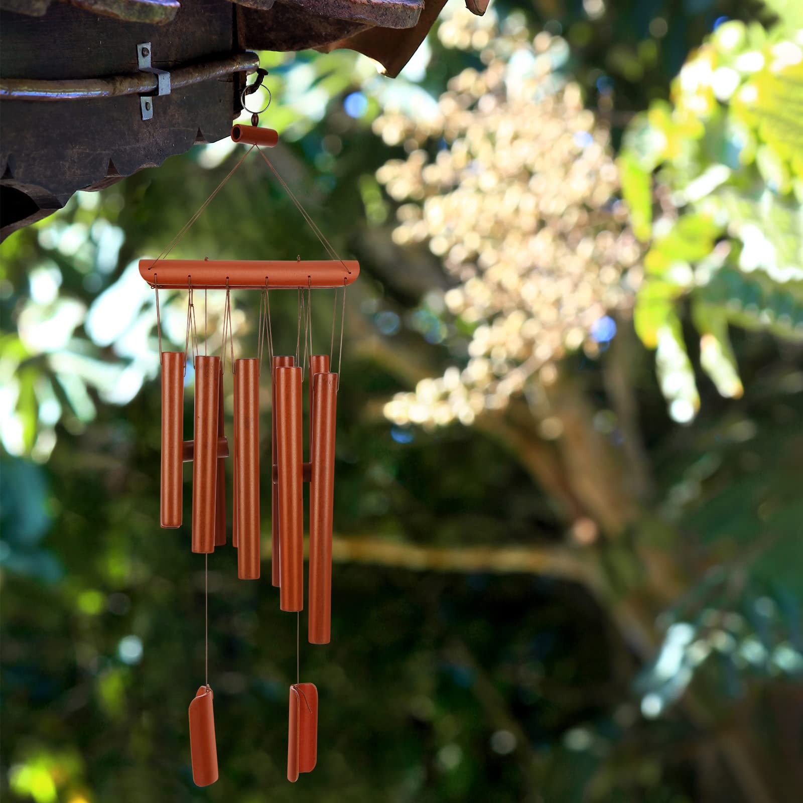 Wind Chimes Wooden Bamboo Wind Chimes with Amazing Deep Tone for Relaxation Patio Garden Home Decor