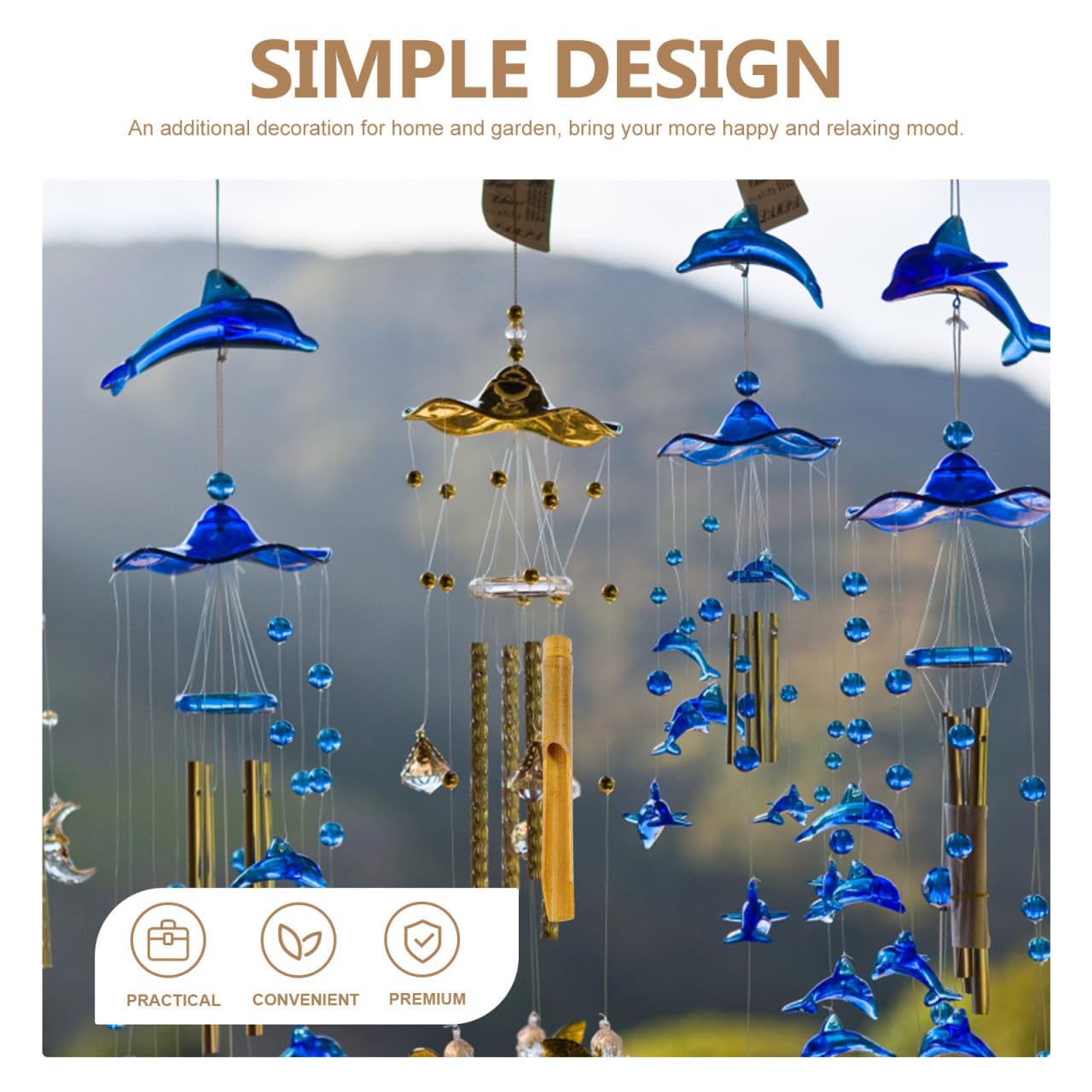 Unomor 10Pcs Bamboo Wind Chime Making Tubes - DIY Replacement Parts for Garden, Balcony, Indoor Decor, 7.87 & 6.3 Inches