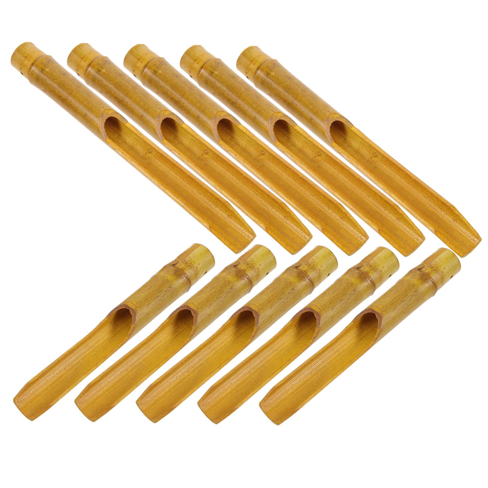 Yardwe Bamboo Wind Chime Tubes - 20 Pcs DIY Wind Chime Parts for Garden Porch and Home Decor Pre-Drilled 7.87 & 6.3 Inch Replacement Supplies