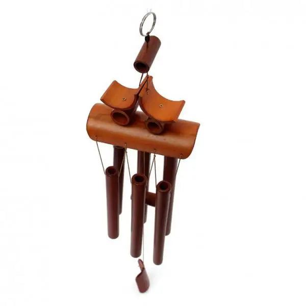 60cm Handmade Bamboo 6-tube Windbell Chapel Bells Wind Chimes Room Decor Oriental Hanging Bell Wind Chime Feng Shui Ornament