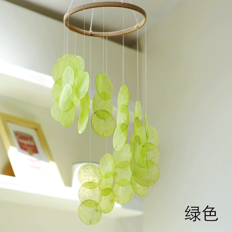 MIJIA Scandinavian South Korea Ins Same Shell Wind Chimes Pendant Wall Hangings B & B Soft Decoration Shooting Props