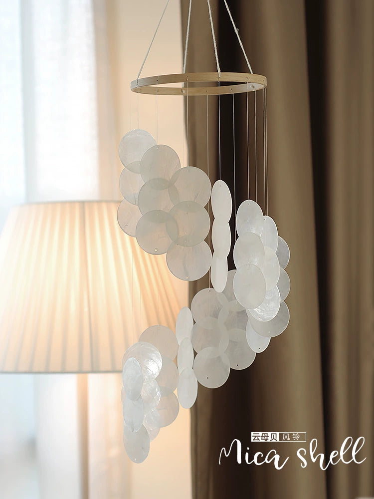 MIJIA Scandinavian South Korea Ins Same Shell Wind Chimes Pendant Wall Hangings B & B Soft Decoration Shooting Props