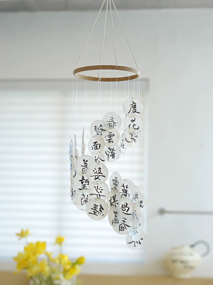 MIJIA Scandinavian South Korea Ins Same Shell Wind Chimes Pendant Wall Hangings B & B Soft Decoration Shooting Props