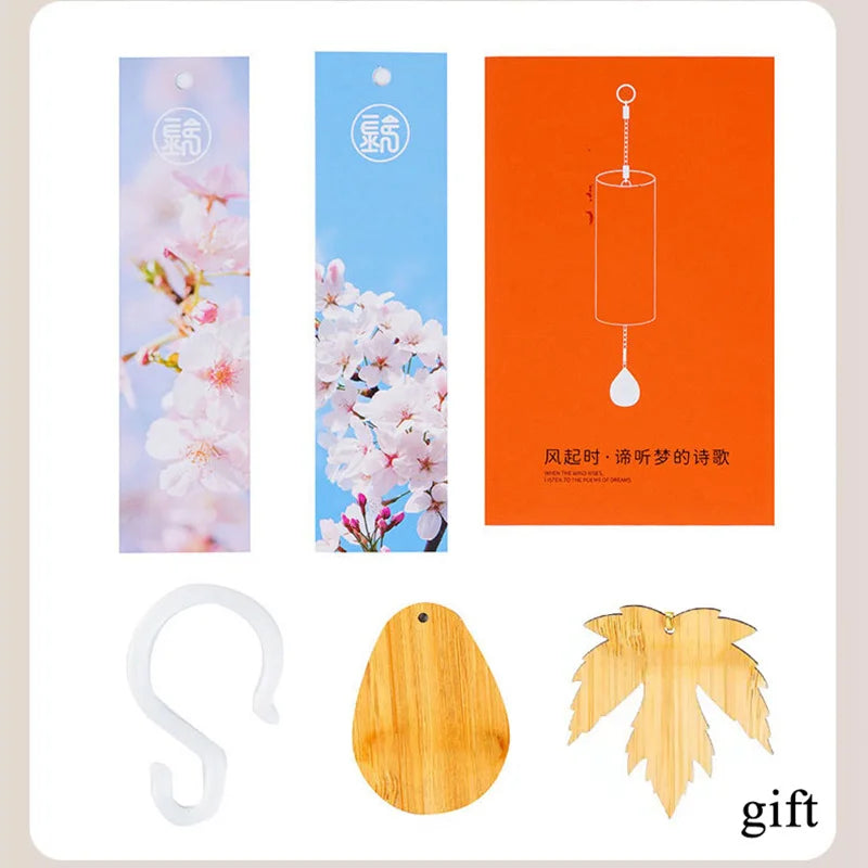 Bamboo Wind Chimes Windbell Windchime Chimes Craft Outdoor Garden Patio 8 Rods Notes Zen Meditation C F D G Chord