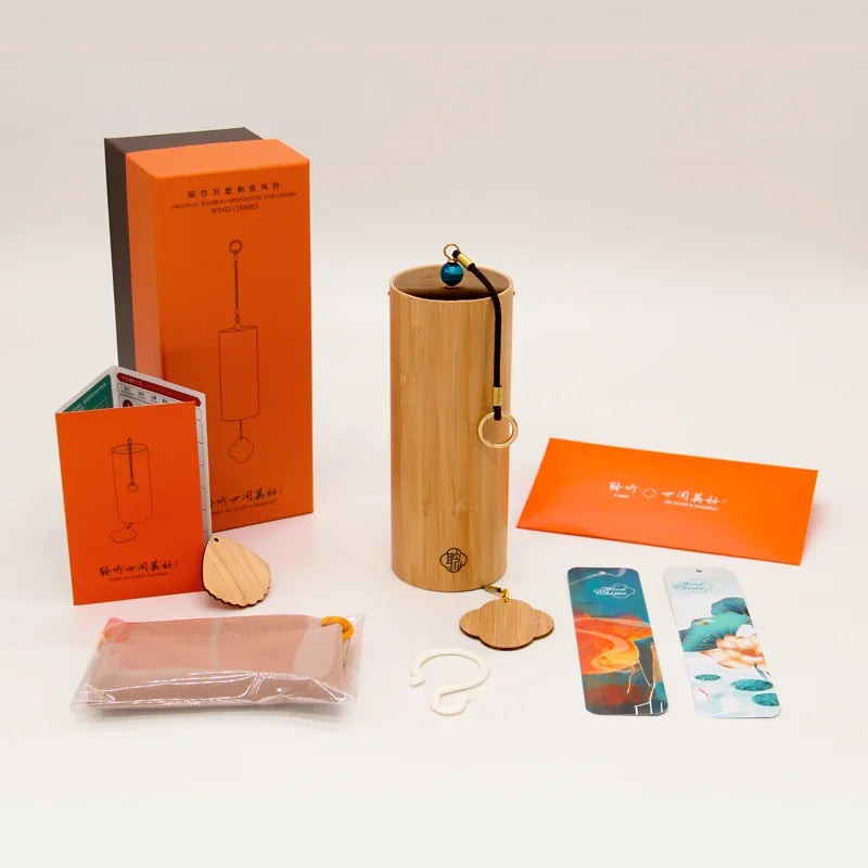 Hot Selling Bamboo Chord WindChimes Handmade Wooden Music Chimes Boho Wind Chime Outdoor Home Garden Decoration Windbell