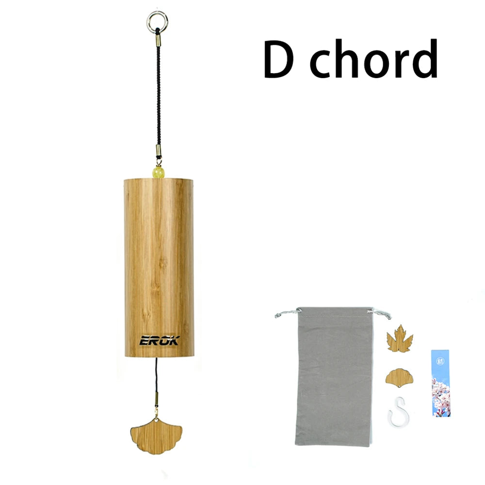 EROK Windbell Bamboo Wind Chime 8 Tone Rods Windchimes Zen Meditation Craft Home Garden Patio Hanging Ornaments 