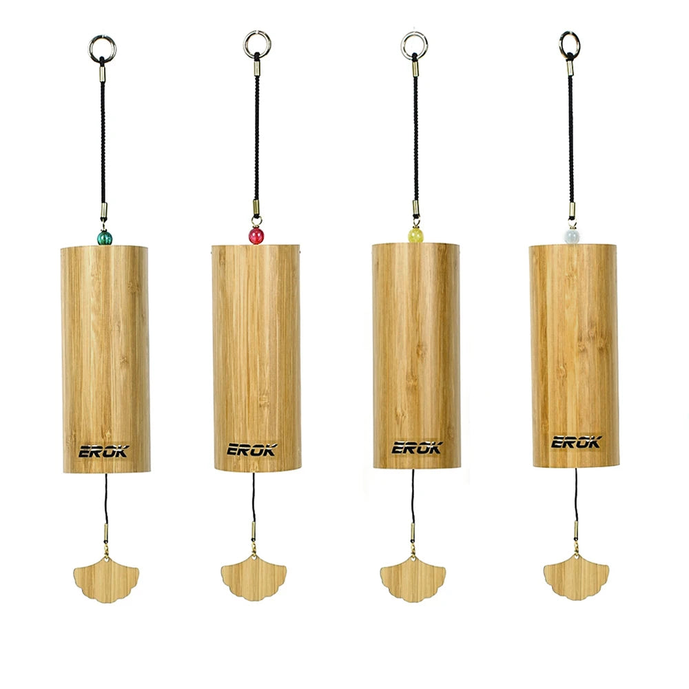 EROK Windbell Bamboo Wind Chime 8 Tone Rods Windchimes Zen Meditation Craft Home Garden Patio Hanging Ornaments 
