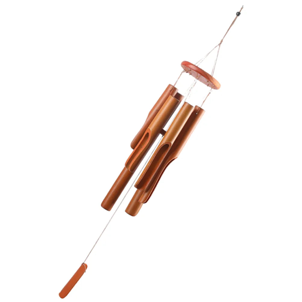 Chines Bamboo Wind Chime Decorations for Home Large Chimes outside Deep Tone Dad