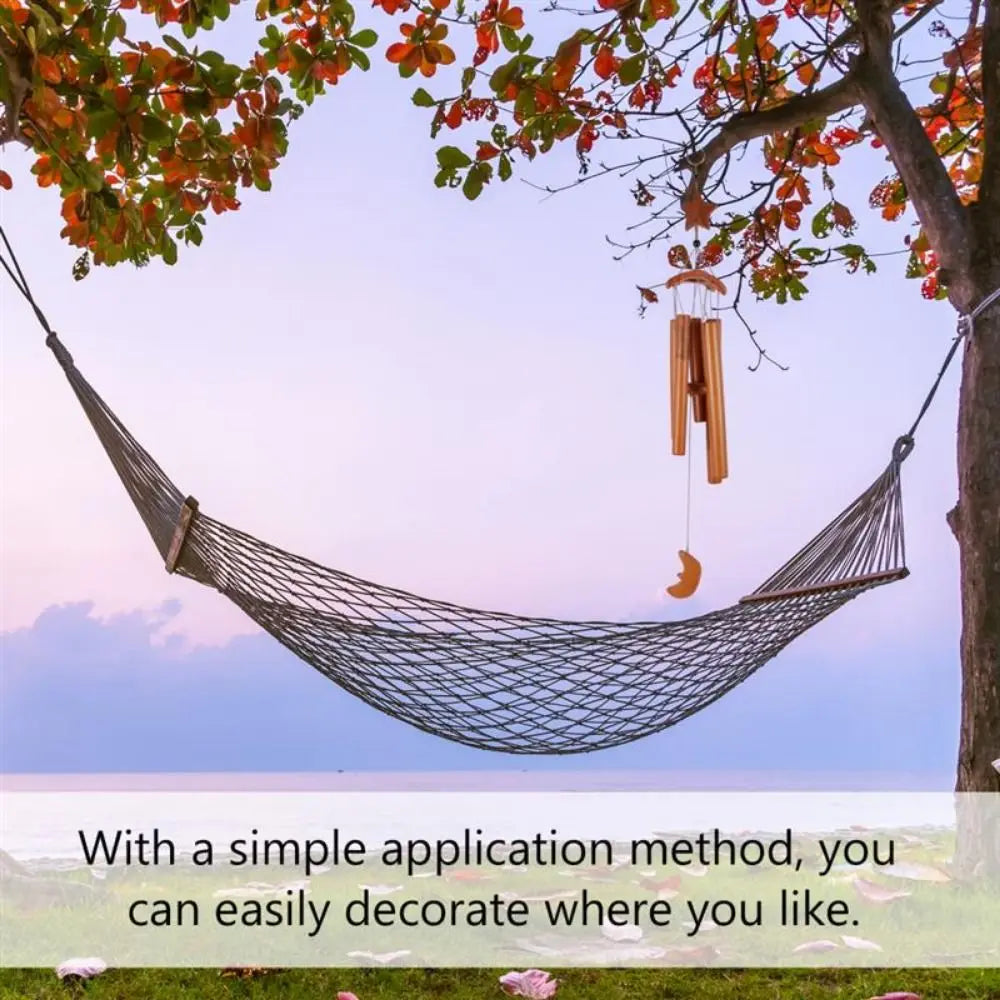 Creative Nostalgic Five-Pointed Star Wind Bell Handmade Bamboo Tube Bamboo Wind Chime Natural Multitube Bamboo Ornament Outdoor