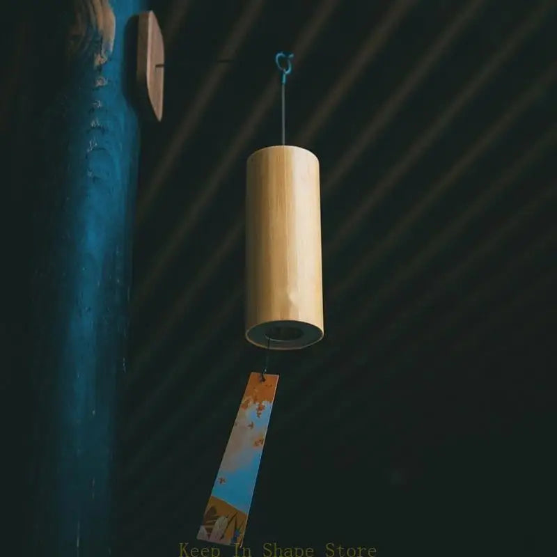 U1JC Windbell Bamboo Wind Bamboo Chord Musical Windchime Outdoor Garden Patio Home Decoration Meditation Bells