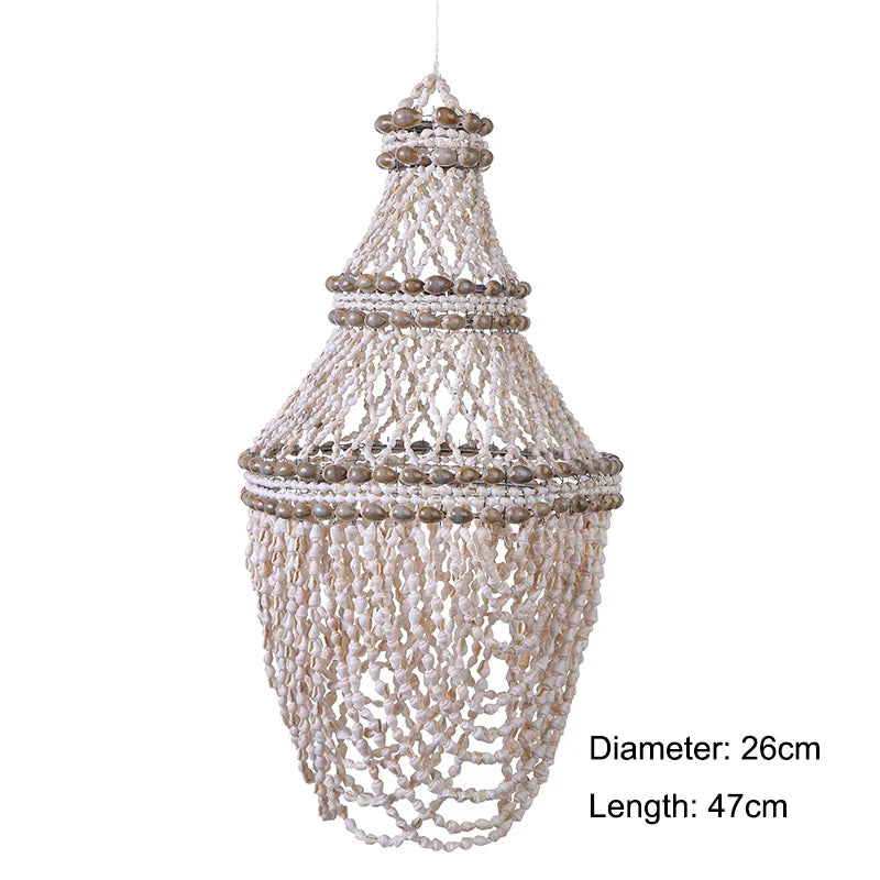 Natural shell wind chimes handicrafts outdoor living decoration indoor ornament nordic hanging windchimes creative birthday gift