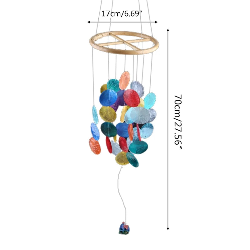 Shell Wind Chime Room Decoration Nordic Hanging Windchimes Wall Pendant Home Office Kids Room Nursery Decor