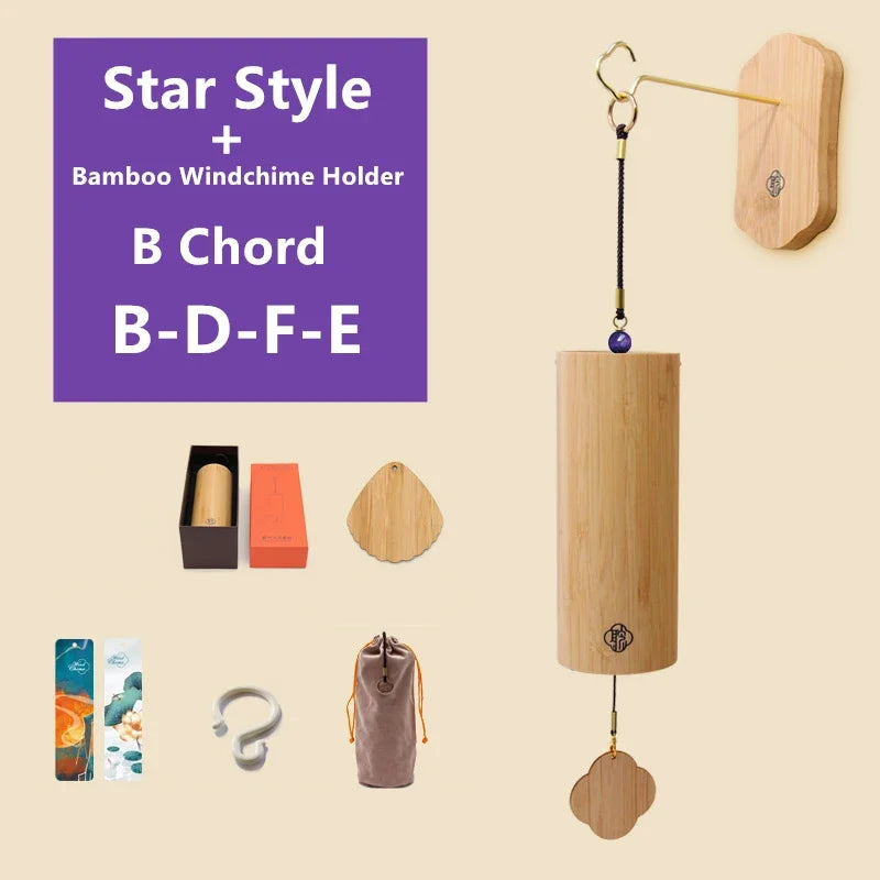 Hot Selling Bamboo Chord WindChimes Handmade Wooden Music Chimes Boho Wind Chime Outdoor Home Garden Decoration Windbell