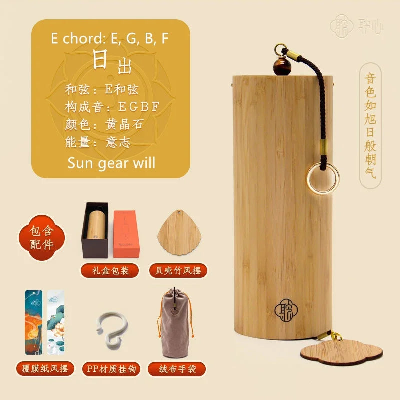 Hot Selling Bamboo Chord WindChimes Handmade Wooden Music Chimes Boho Wind Chime Outdoor Home Garden Decoration Windbell