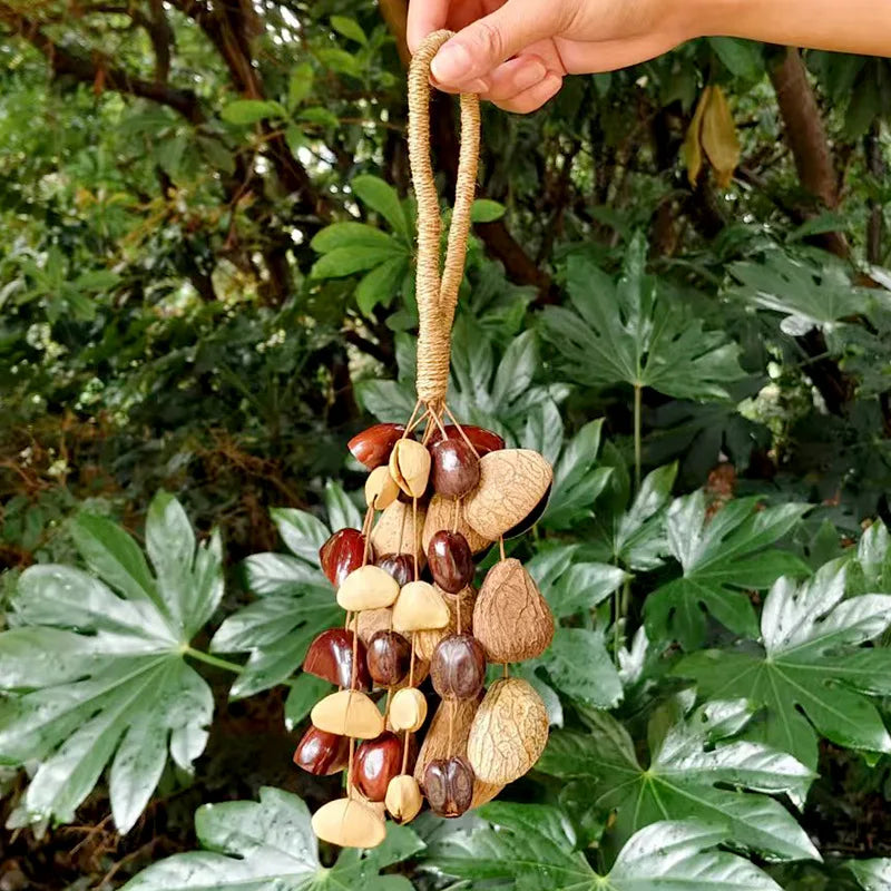 Fruit Handbell Sound Therapy Meditation Bell Natural Fruit Shell Hand Bells Accompaniment Percussion Musical Instruments