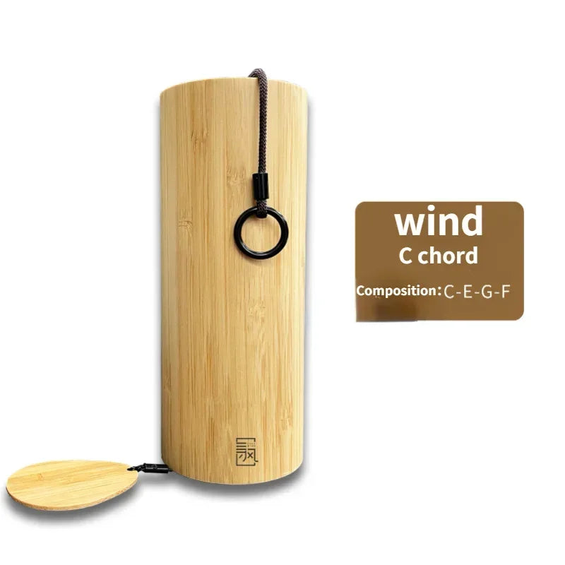 Home Bamboo Wind Chimes Windchime Windbell for Outdoor Garden Decoration Zen Meditation Relaxation Chord Hanging Wind Chimes