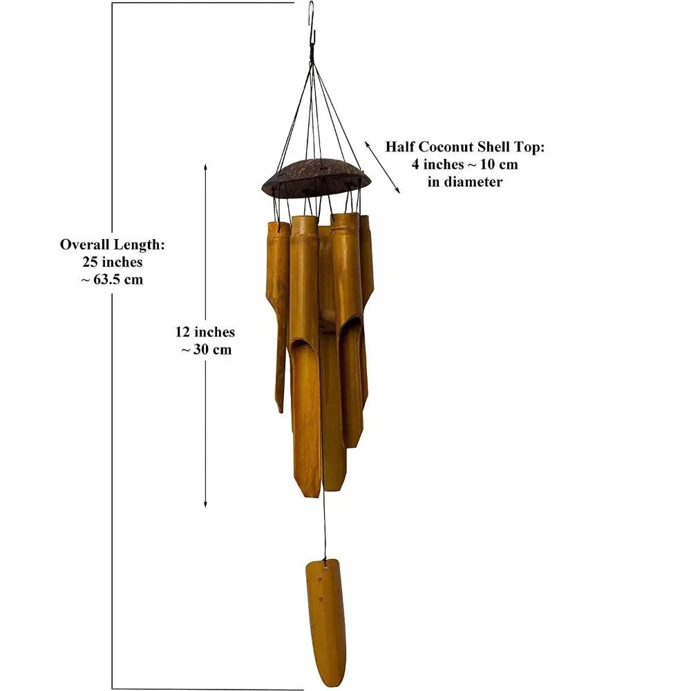 Handmade Home Decoration Wall Hanging Outdoor Decoration Weather Resistance Door Pendant Bell Tube Wind Chime Handcrafted Gift