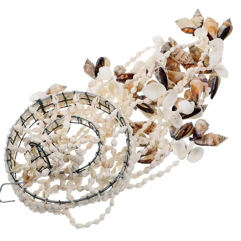 Conch Bell Wind Chime Shell Wind Chime Wall Decoration Hanging nament Wind Bell Seashell Bells Home Decor Wind Chimes