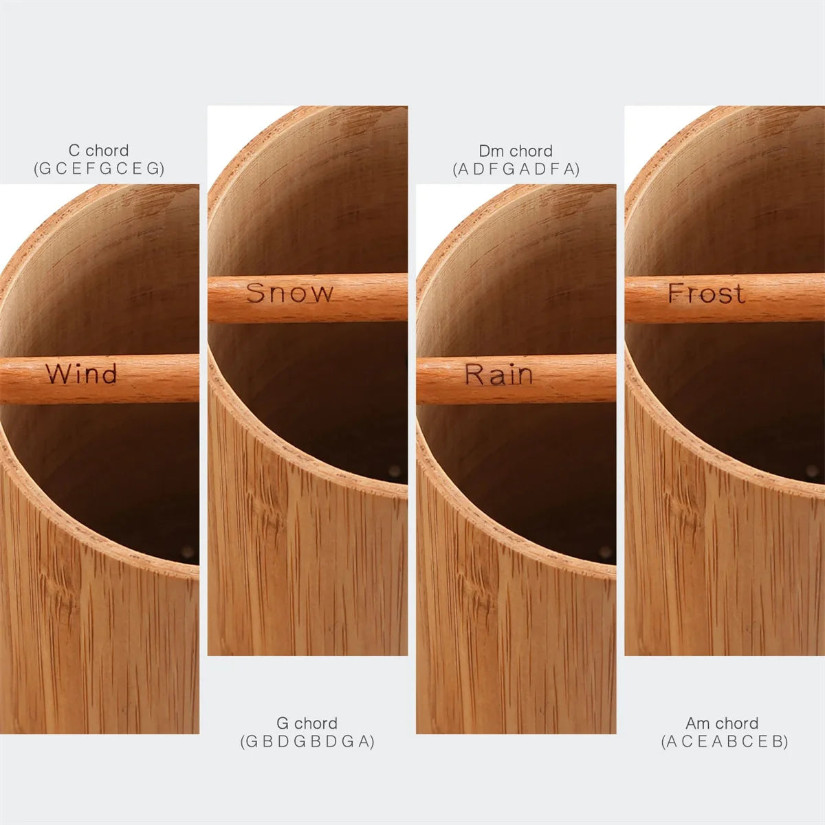 8 Tone Bamboo Wind Chimes Set Wind Chimes Rods Wind Chimes for Outdoor Garden Patio Home Decoration Meditation Relaxation