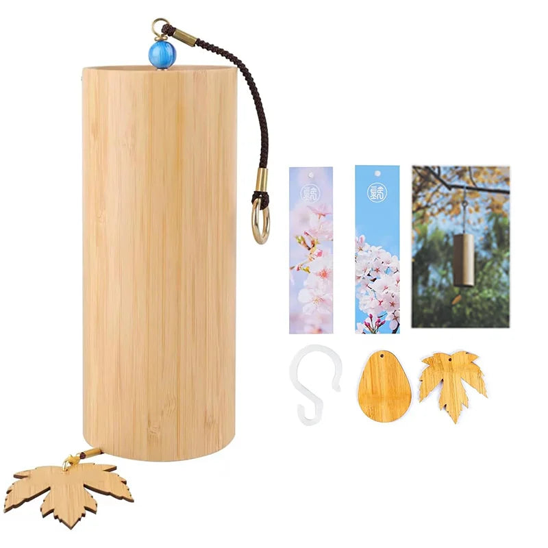 Bamboo Wind Chimes Chords Handmade Musical Windchime Sound Healing Wind Bell Musical Instruments Home Garden Patio Decoration