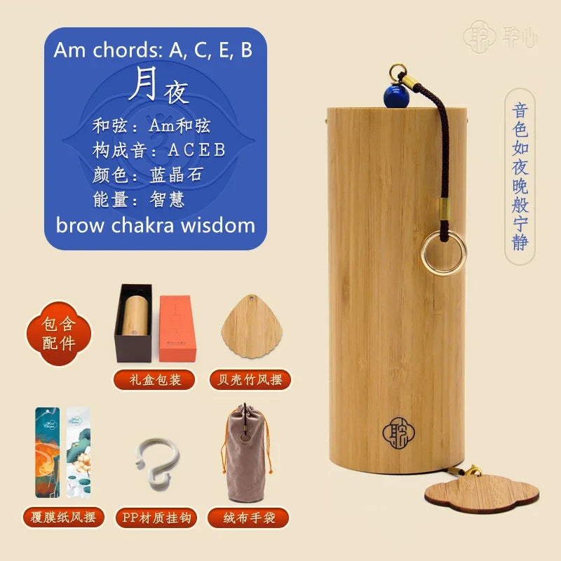 Hot Selling Bamboo Chord WindChimes Handmade Wooden Music Chimes Boho Wind Chime Outdoor Home Garden Decoration Windbell