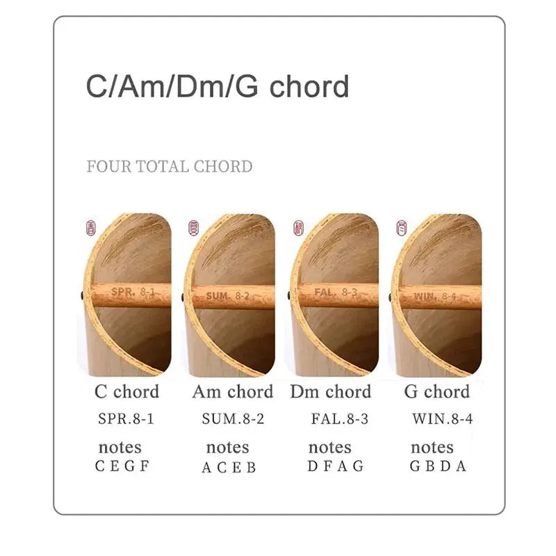 Windbell Bamboo Wind Chime 8 Tone Rods Windchimes Zen Meditation Percussion Instruments Chimes C G Am Dm Chord Home Garden Patio