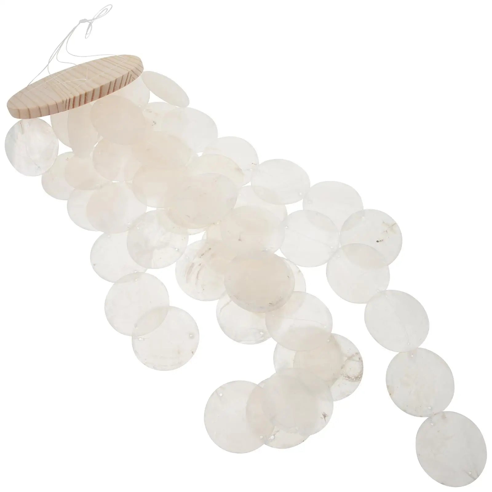 Seashell Wind Chime Decoration Unique Shell Pendant for Garden White Bell Hanging Home Patio Mirror Sound Relaxing