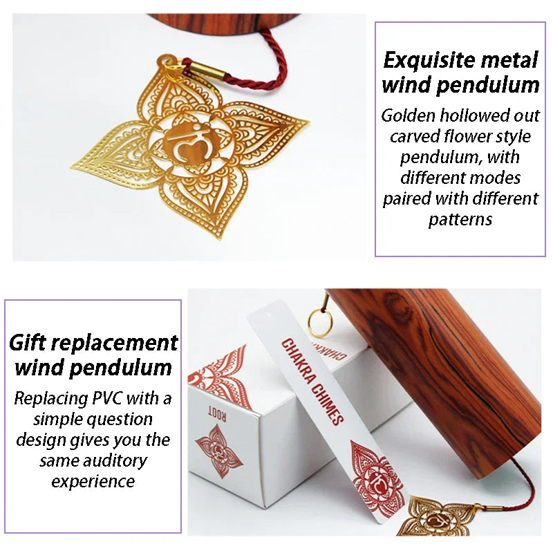 Meditation Chord Wind Chime Handmade Bamboo Sound Healing Chimes Professional Yoga Relaxing Wind Chime Home Decoration Bells