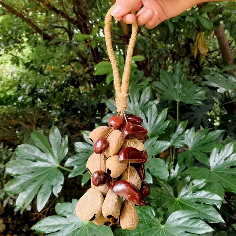Fruit Handbell Sound Therapy Meditation Bell Natural Fruit Shell Hand Bells Accompaniment Percussion Musical Instruments