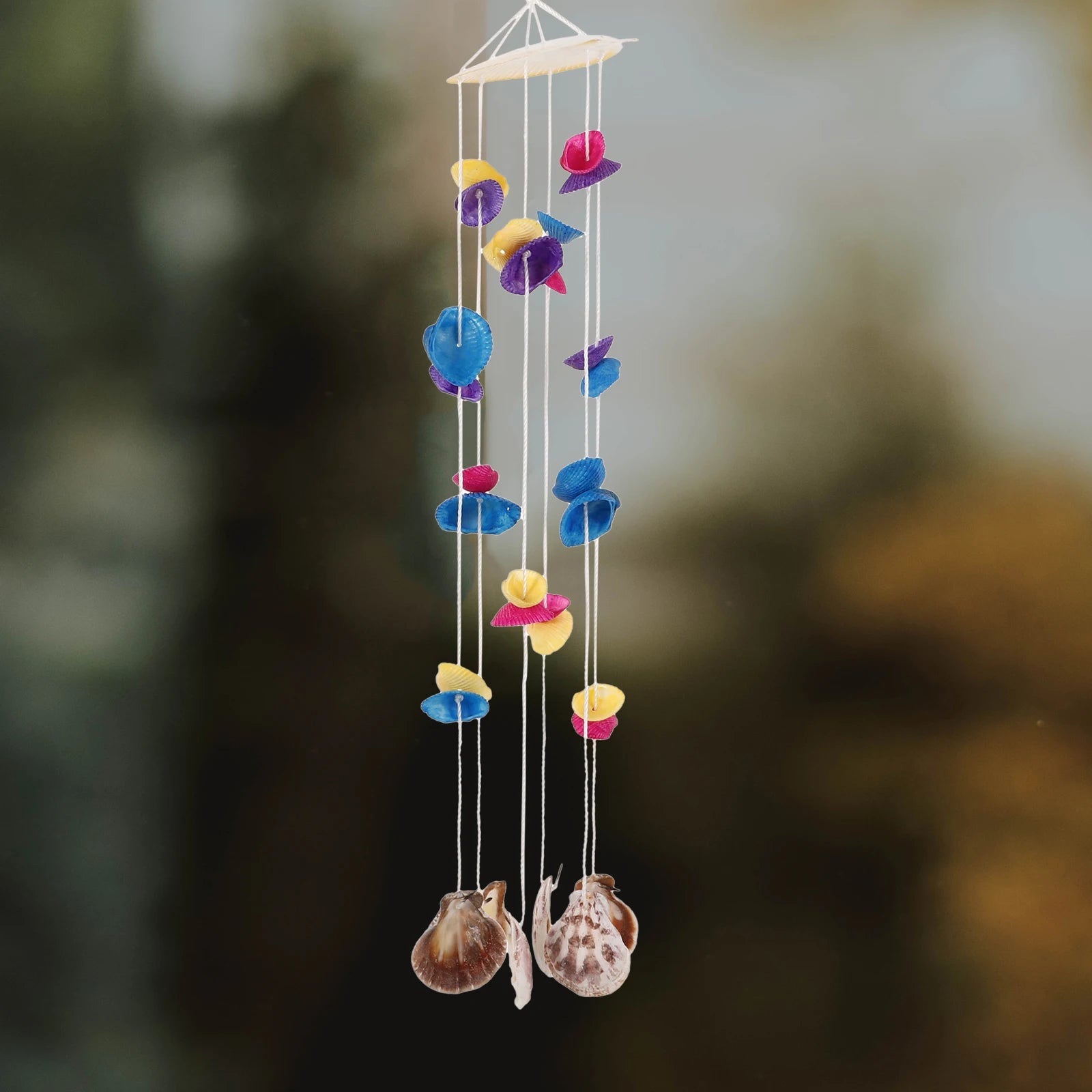 Shell Wind Chime Decor Natural Elegant Balcony Outdoor Indoor Patio Porch Yard Bedroom Sea Shell Bells Hanging