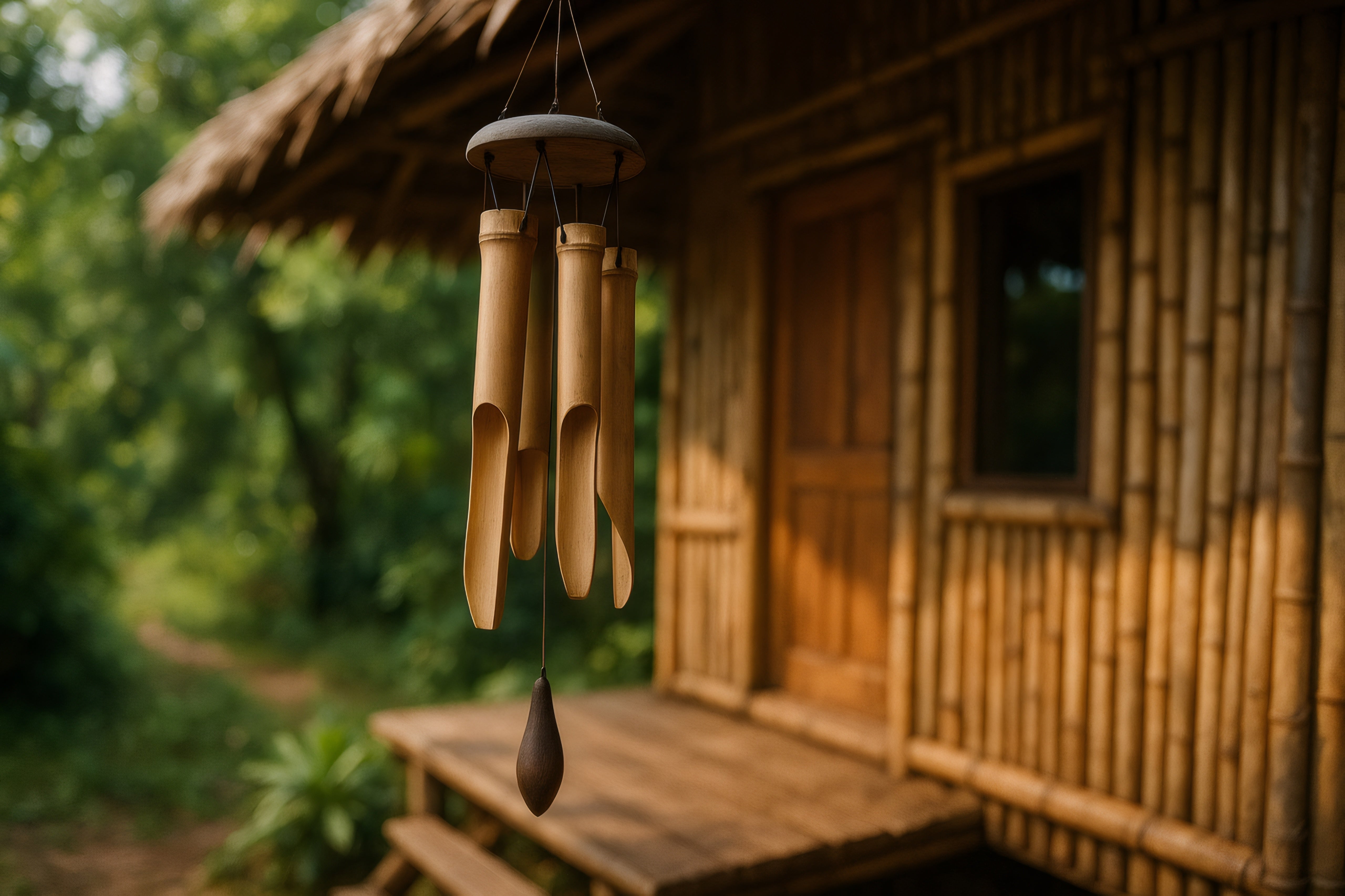 Tropical Bamboo Wind Chimes