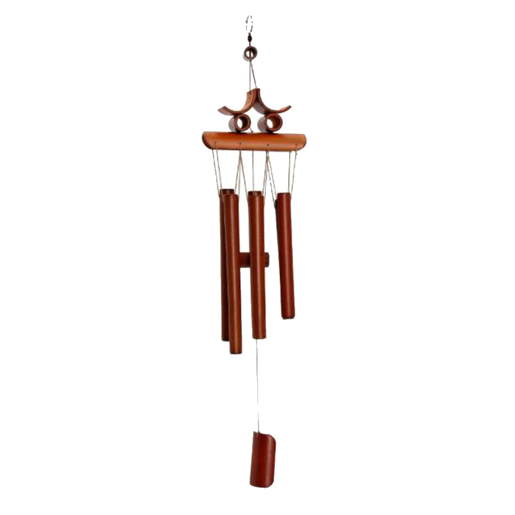 60cm Handmade Bamboo 6-tube Windbell Chapel Bells Wind Chimes Room Decor Oriental Hanging Bell Wind Chime Feng Shui Ornament
