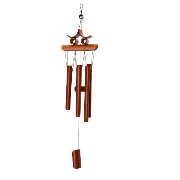 60cm Handmade Bamboo 6-tube Windbell Chapel Bells Wind Chimes Room Decor Oriental Hanging Bell Wind Chime Feng Shui Ornament