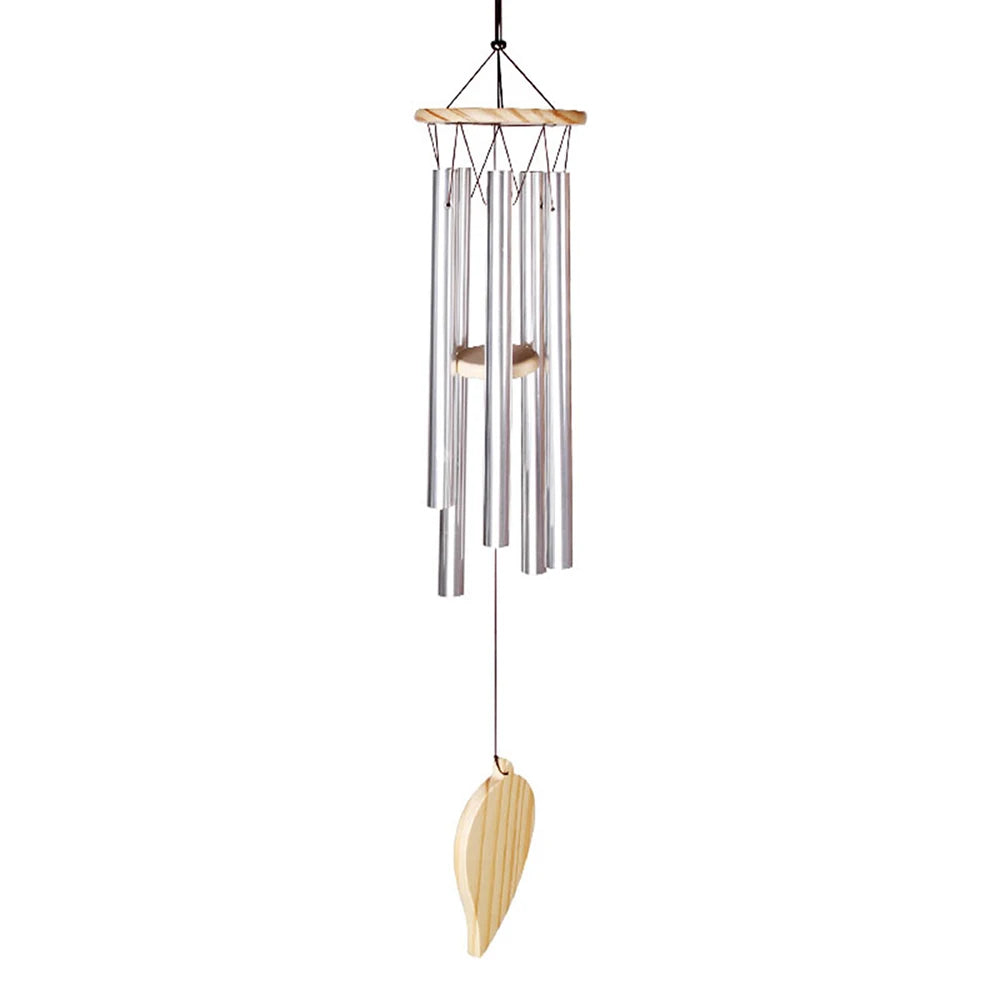 Chakra Chimes Natural Bamboo Wind Chime Meditation Chord Windbell for Outdoor Garden Patio Home Decoration Meditation Relaxation