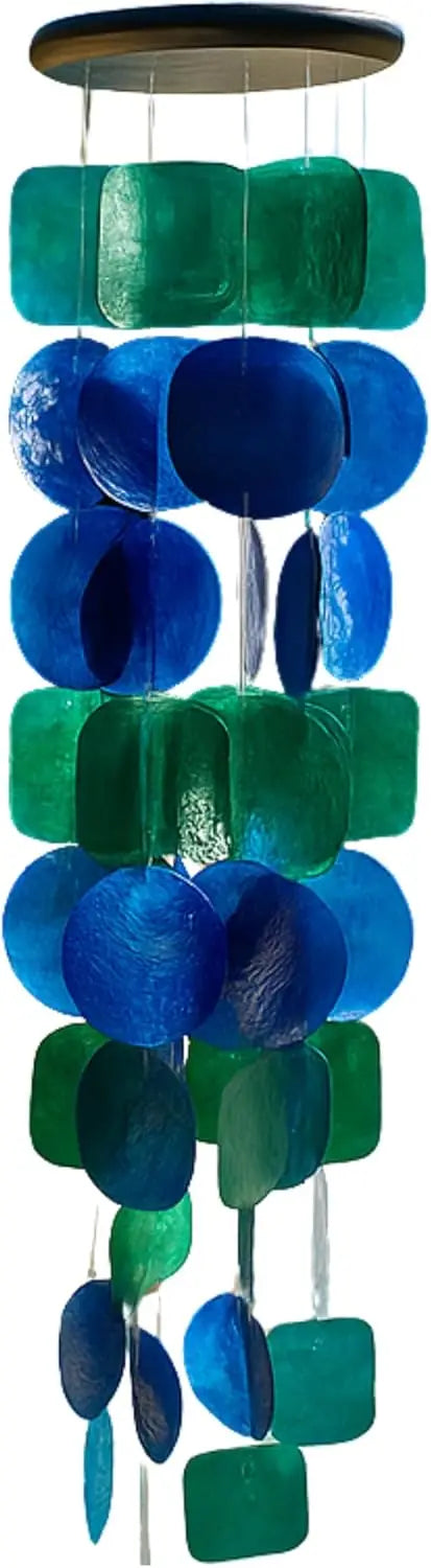 Sea Glass Outdoor Wind Chimes, Perfect Gifts for Mom & Women, Summer Decor.
