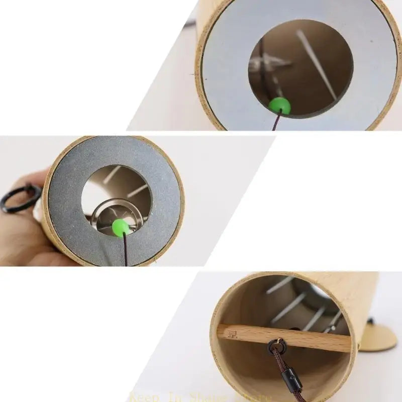 U1JC Windbell Bamboo Wind Bamboo Chord Musical Windchime Outdoor Garden Patio Home Decoration Meditation Bells