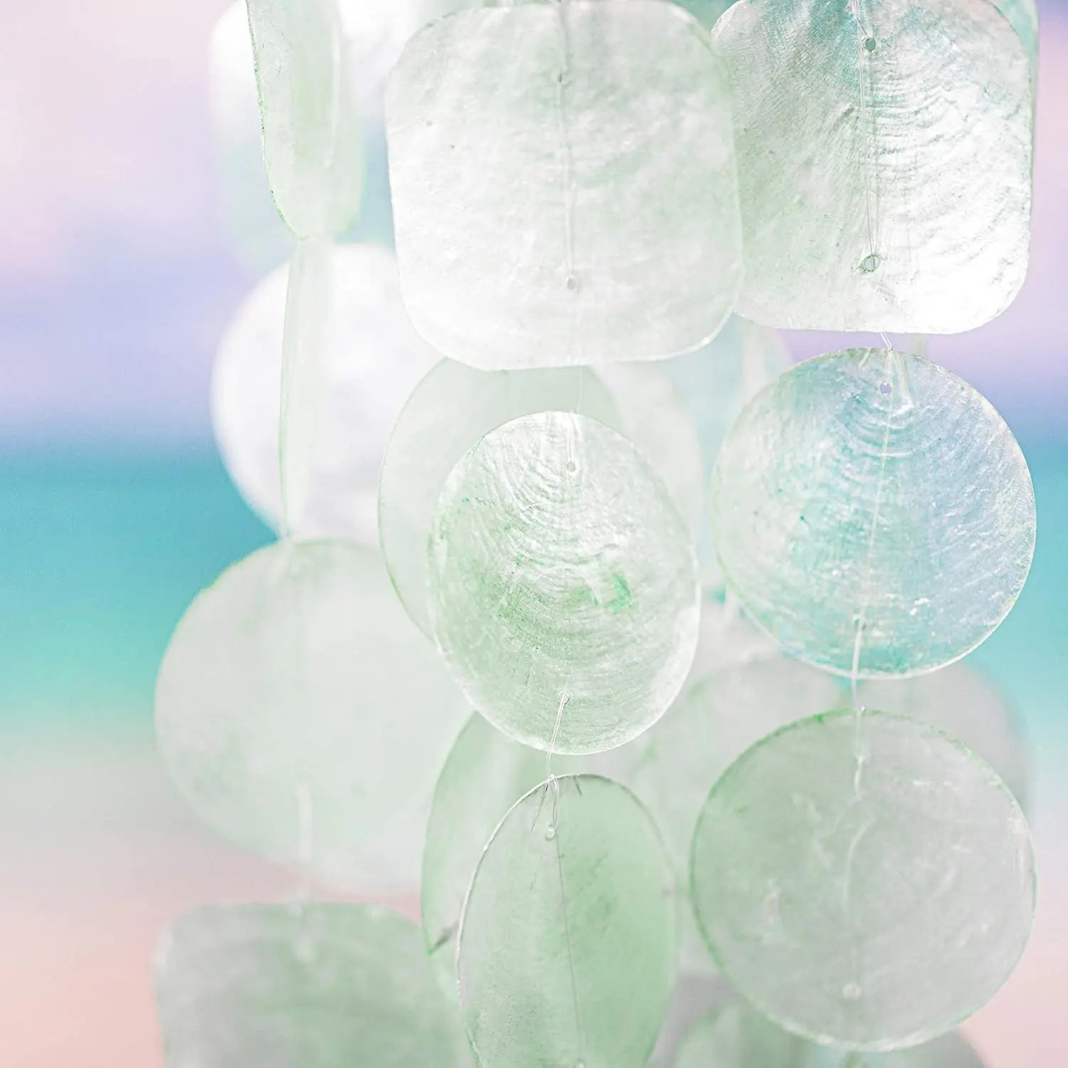 Sea Glass Outdoor Wind Chimes, Perfect Gifts for Mom & Women, Summer Decor.