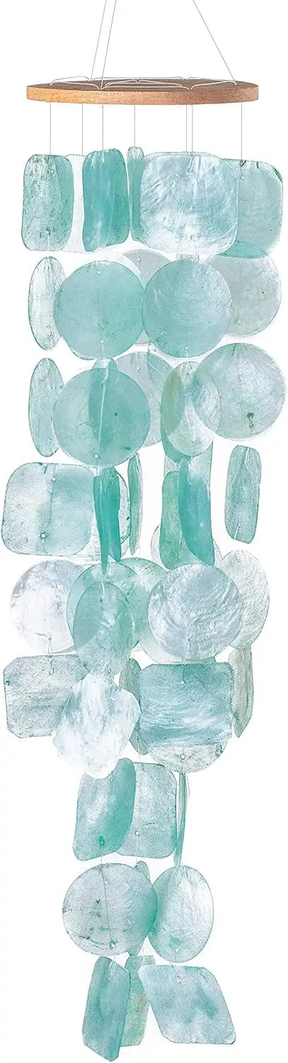 Sea Glass Outdoor Wind Chimes, Perfect Gifts for Mom & Women, Summer Decor.