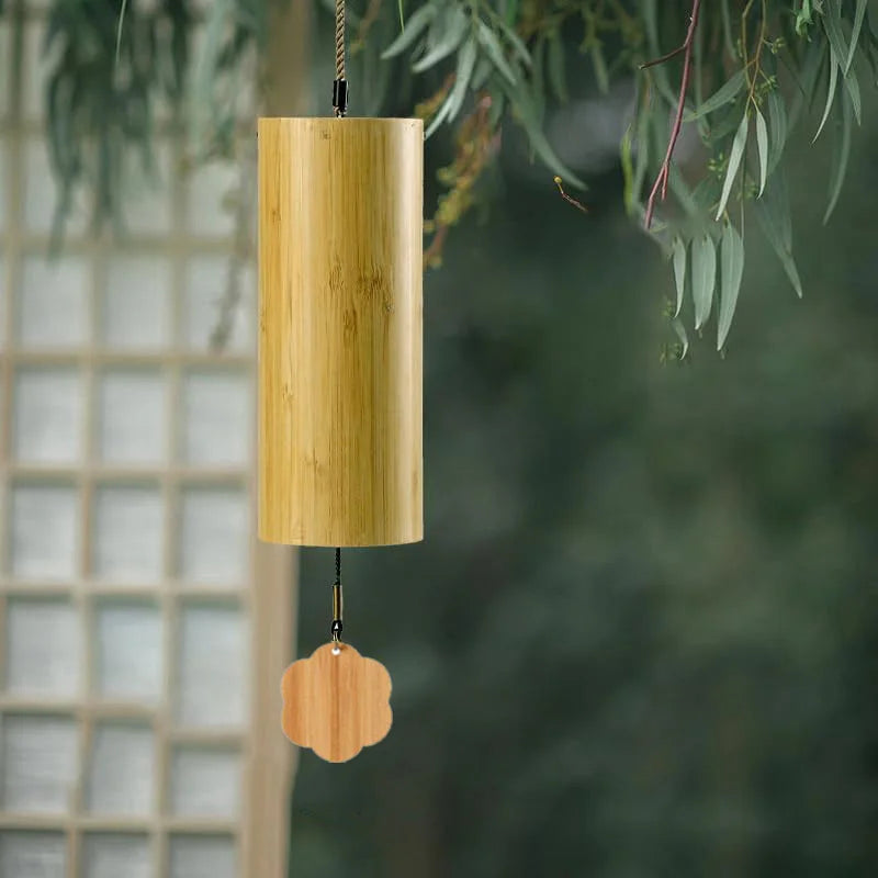 Windbell Bamboo Wind Chime 8 Tone Rods Windchimes Zen Meditation Percussion Instruments Chimes C G Am Dm Chord Home Garden Patio