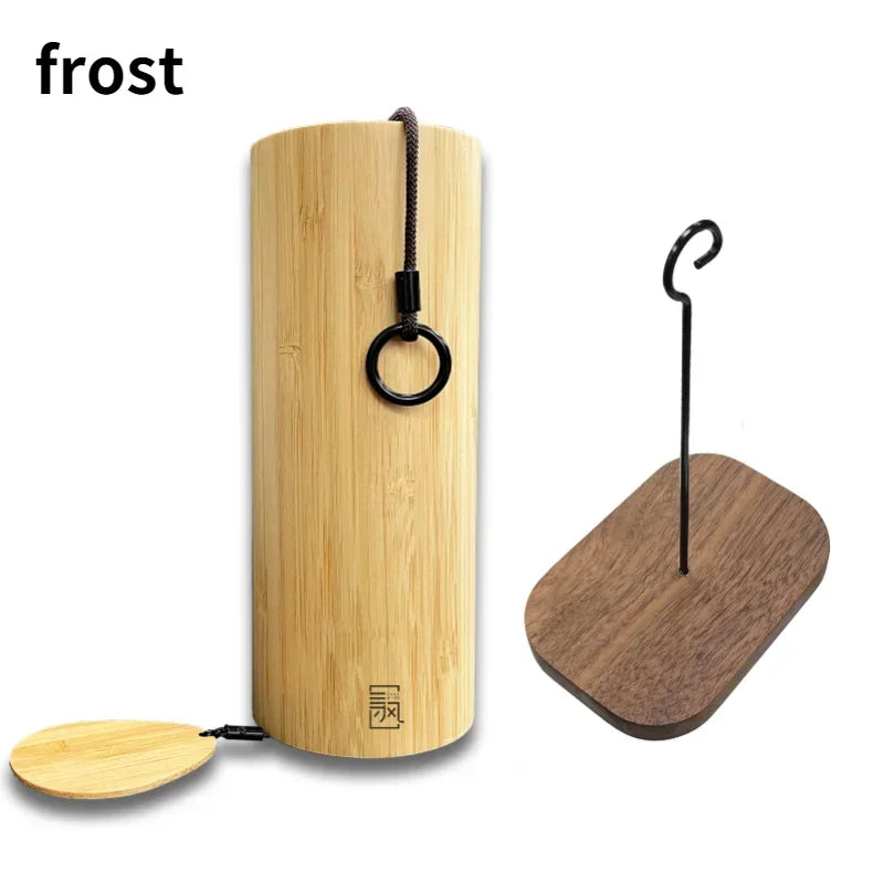 Home Bamboo Wind Chimes Windchime Windbell for Outdoor Garden Decoration Zen Meditation Relaxation Chord Hanging Wind Chimes
