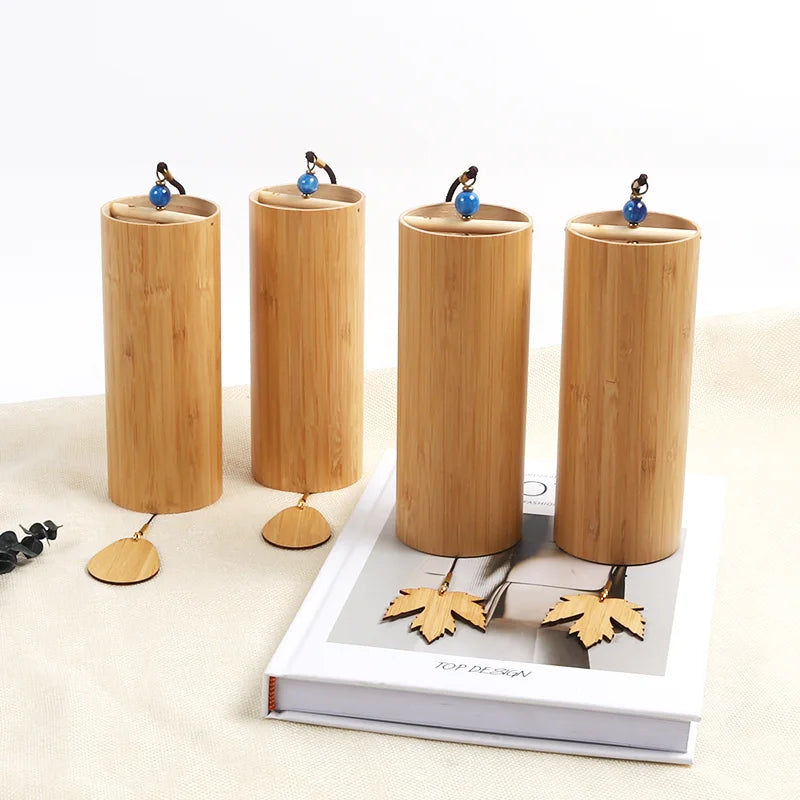 Bamboo Wind Chimes Chords Handmade Musical Windchime Sound Healing Wind Bell Musical Instruments Home Garden Patio Decoration