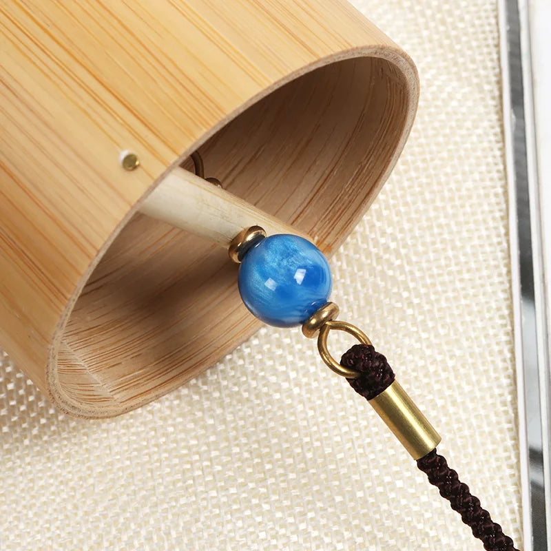 Bamboo Wind Chimes Chords Handmade Musical Windchime Sound Healing Wind Bell Musical Instruments Home Garden Patio Decoration