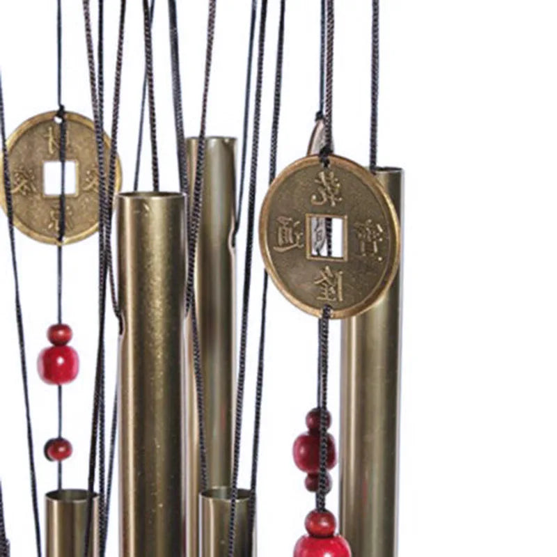 Wind Chimes Guardian Metal Aluminum Tubes Bell Wind Chime Creative Hollow Home Garden Wall Hanging Decoration Handmade Gift