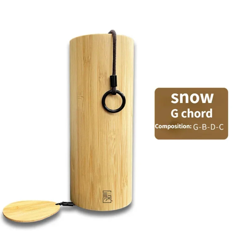 Home Bamboo Wind Chimes Windchime Windbell for Outdoor Garden Decoration Zen Meditation Relaxation Chord Hanging Wind Chimes