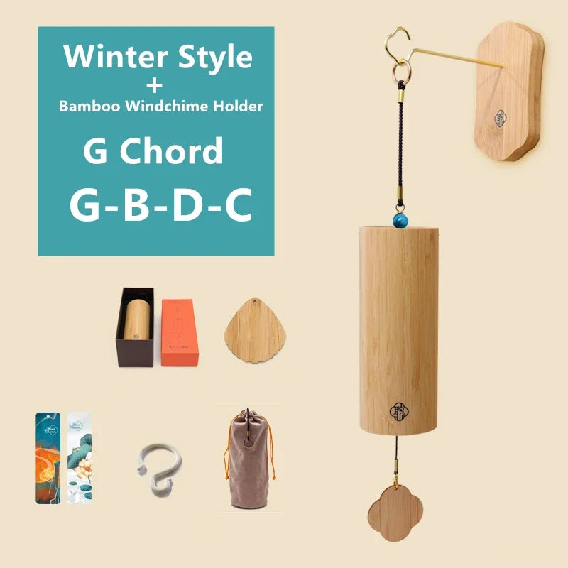 Hot Selling Bamboo Chord WindChimes Handmade Wooden Music Chimes Boho Wind Chime Outdoor Home Garden Decoration Windbell