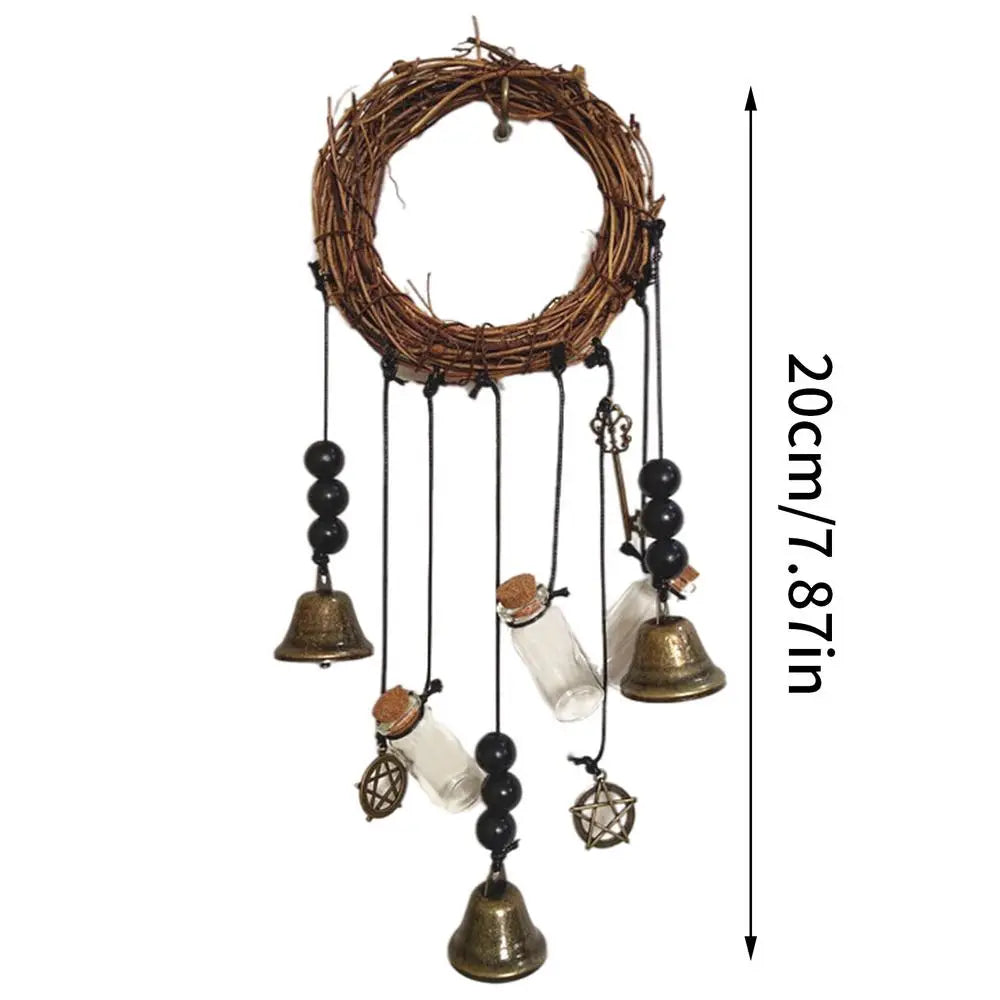 Outdoor Bamboo Wind Chimes Yard Garden Tubes Bell Wood Antique Wind Chime Wall Hanging Home Decor Wooden Windchimes Gifts
