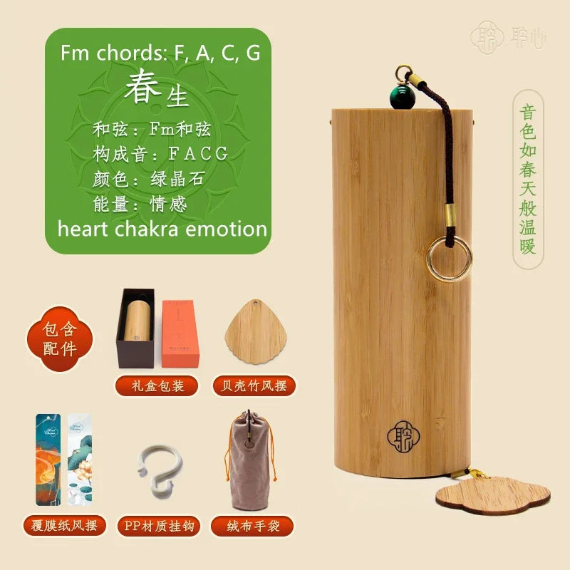 Hot Selling Bamboo Chord WindChimes Handmade Wooden Music Chimes Boho Wind Chime Outdoor Home Garden Decoration Windbell